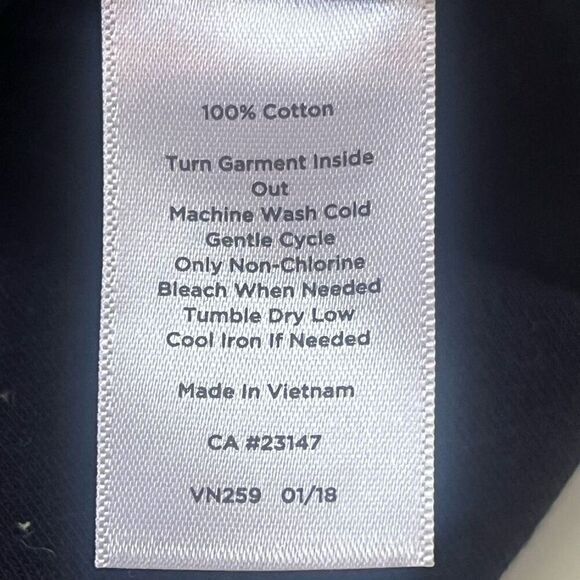 Talbots Petites Sleeveless Nautical Cotton Shift Dress Sz P M - Picture 5 of 5